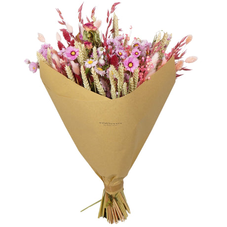 A box of Floriëtte bouquets in brown paper wrapping