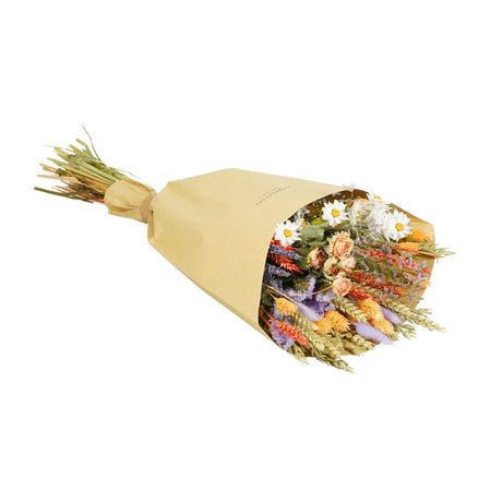 A box of Floriëtte bouquets in brown paper wrapping