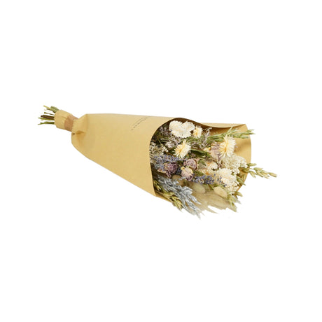 A box of Floriëtte bouquets in brown paper wrapping