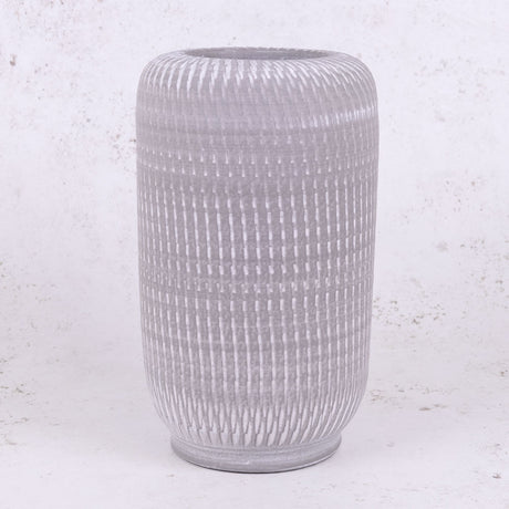 Vase, Terracotta, White , 33cm