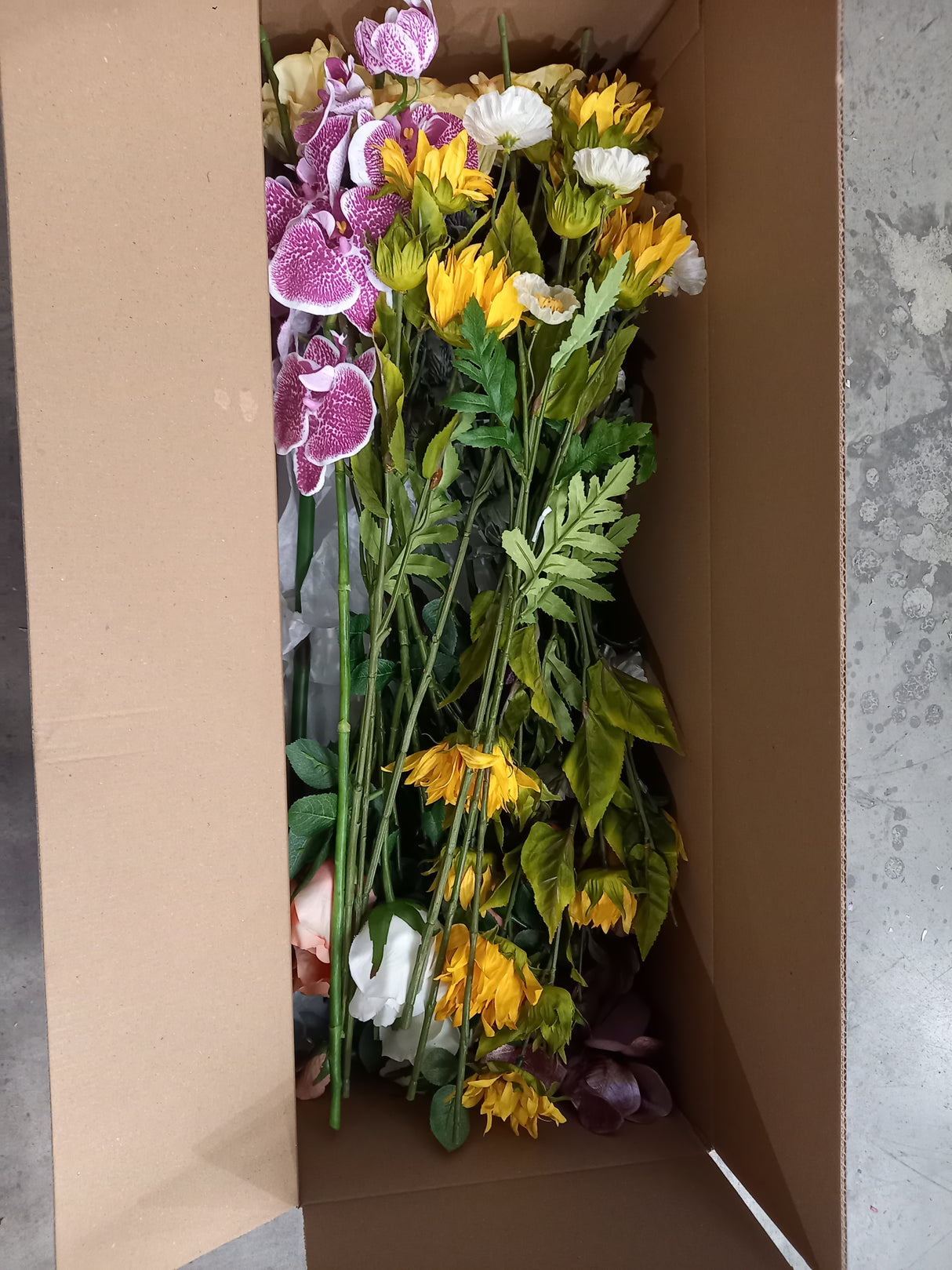 Faux Flowers, End of Line Clearance Box B