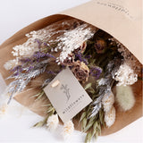 Bouquet, Wildflower Dried, Frosted White, Small