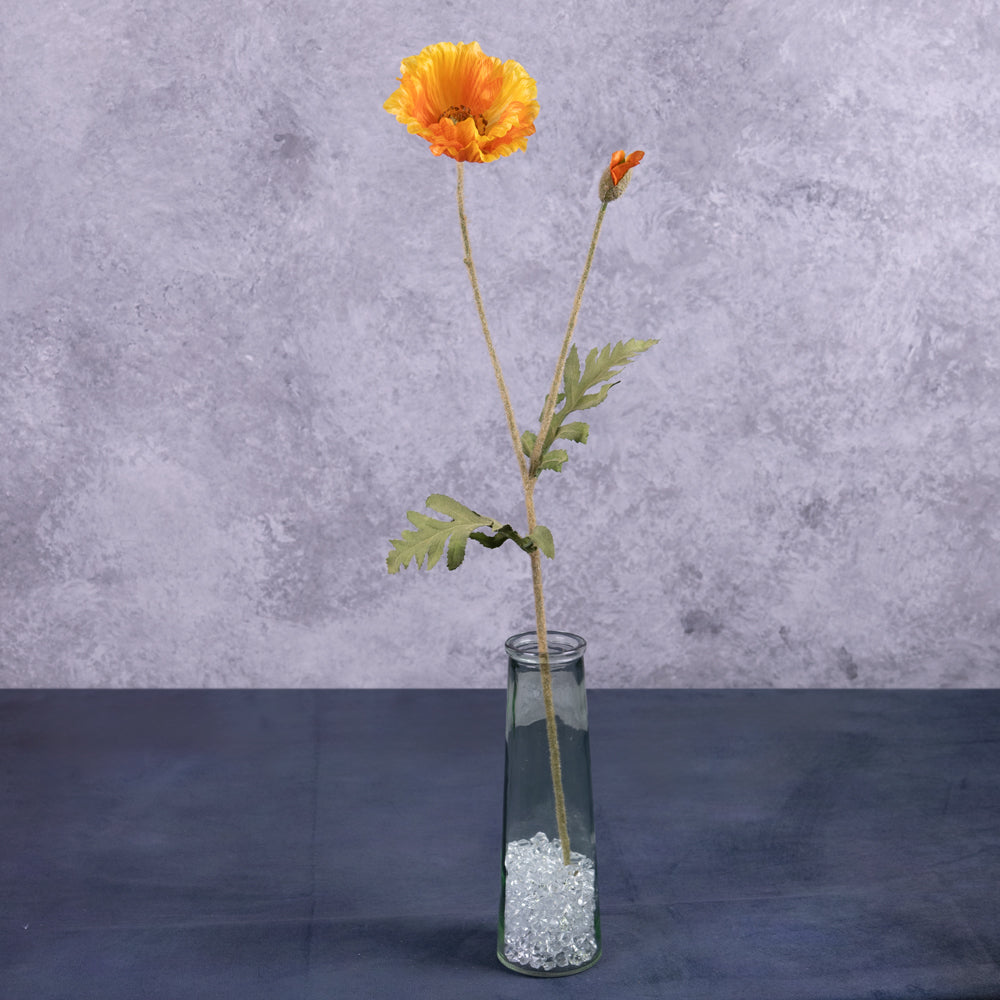 Faux Papaver, orange, 65cm