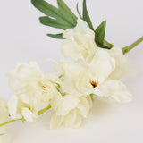 Larkspur, (Delphinium), Artificial, Cream, 50cm