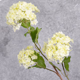 Viburnum Snowball Spray (Silk-ka), Artificial, Light Green, 107cm