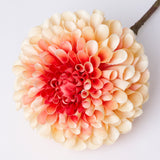 Dahlia Stem (Silk-ka), Artificial, Orange/Red, 64cm