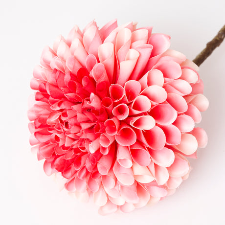 Dahlia Stem (Silk-ka), Artificial, Pink/Beauty, 64cm