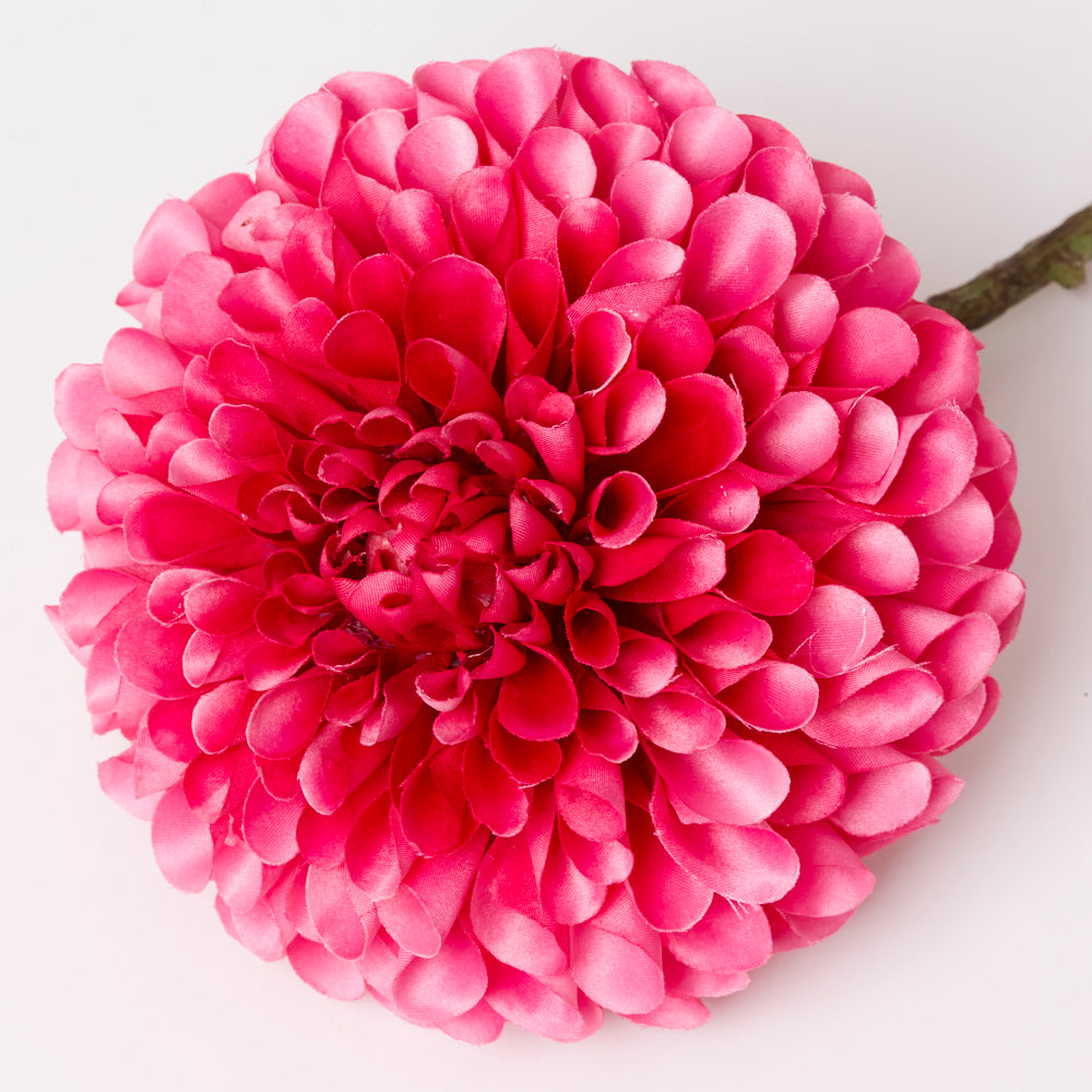 Dahlia Stem (Silk-ka), Artificial, Fuchsia, 64cm