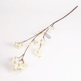 Blossom spray (Silk-ka), Artificial, white/green, 84cm