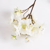 Blossom spray (Silk-ka), Artificial, white/green, 84cm