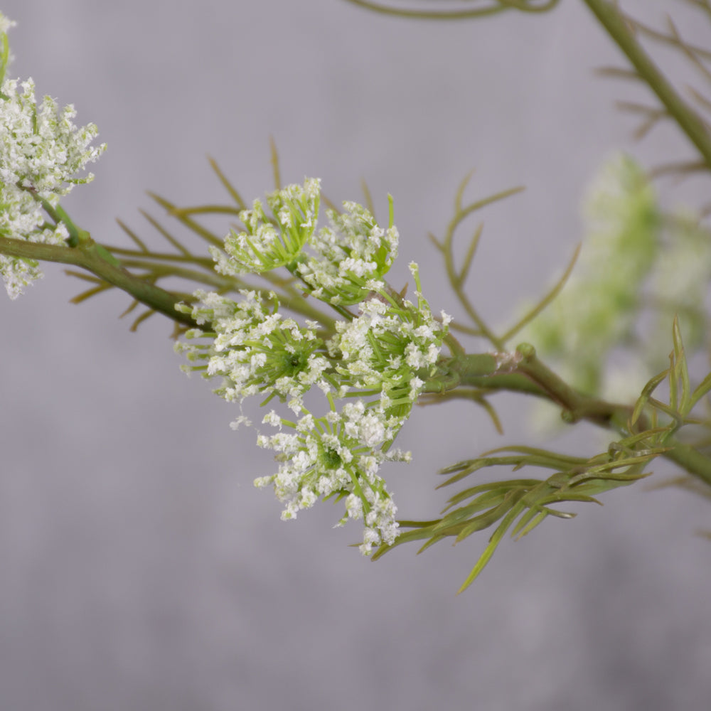 Queen Anne's Lace Spray (Silk-ka), Artificial, White, 84cm