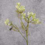 Queen Anne's Lace Spray (Silk-ka), Artificial, White, 84cm