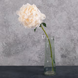 Peony Stem (Silk-ka), Artificial, Peach, 57cm