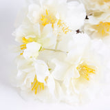 Blossom spray (Silk-ka), Artificial, white, 63cm