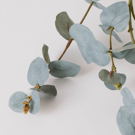 Eucalyptus Branch, Artificial, Blue / Grey, 86cm