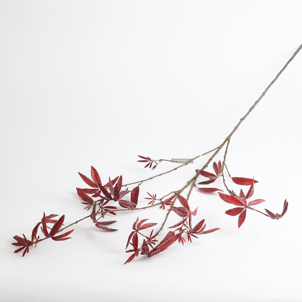 Maple (Acer) Spray (Silk-ka), Artificial, Burgundy 126cm