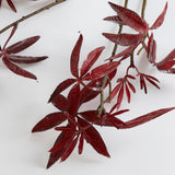 Maple (Acer) Spray (Silk-ka), Artificial, Burgundy 126cm