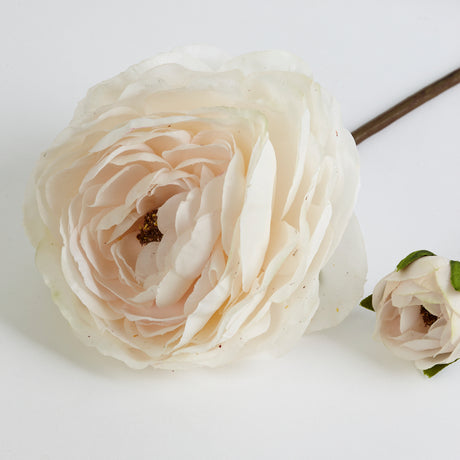 Ranunculus Spray (Silk-ka), Artificial, Light Pink, 65cm