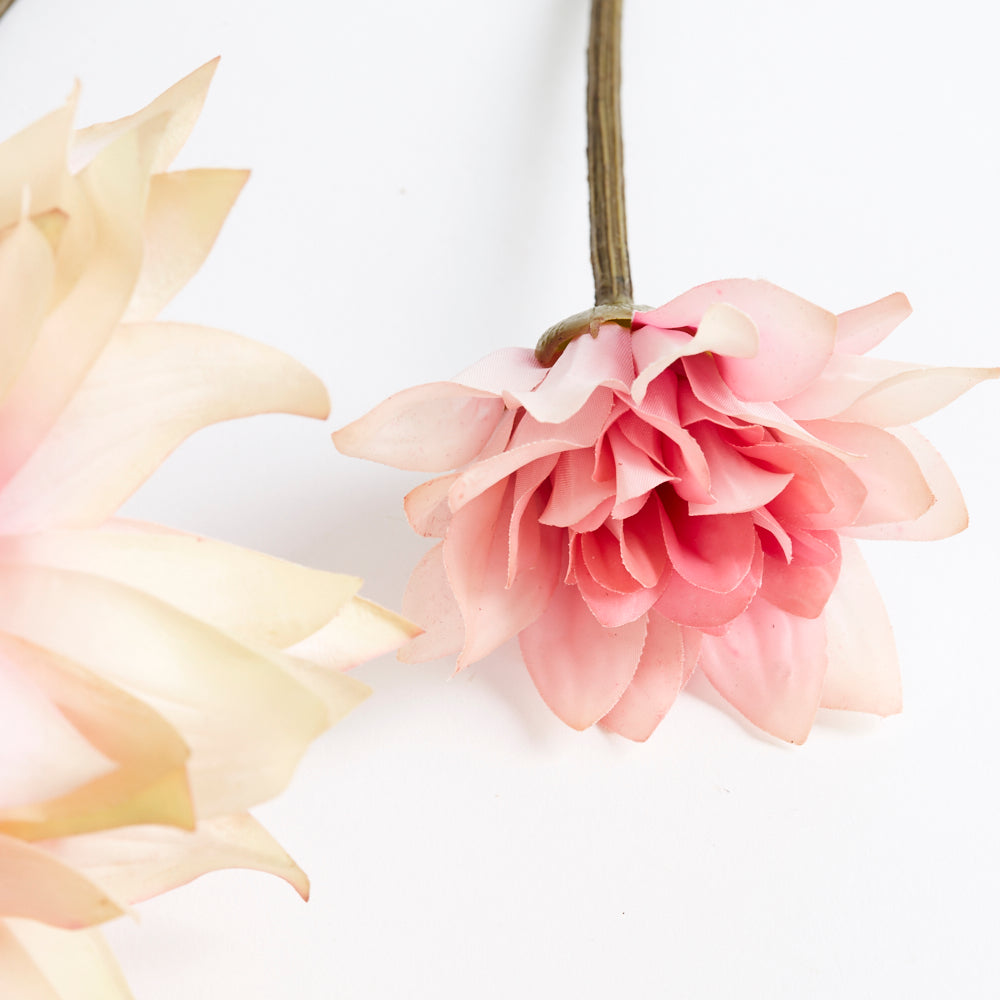 Dahlia Spray (Silk-ka), Artificial, Pink, 102cm